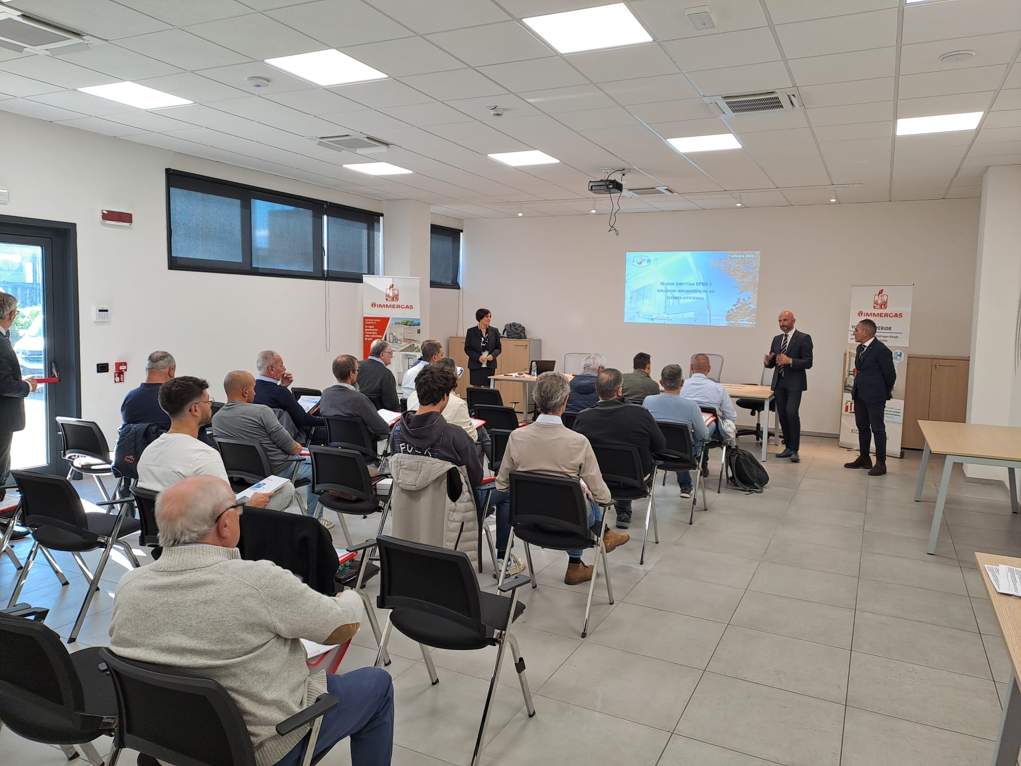 Sessione formativa Immergas con installatori e tecnici